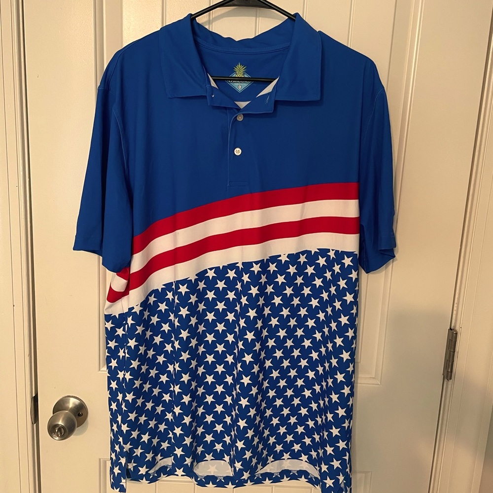 Chubbies American Flag Performance Polo
